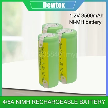 1.2 4/5А Ni-Mh Акумулаторна батерия 3500 mah 17430 4/5 A клетка със заваръчни первази за електрическа четка за зъби Braun Oral-B