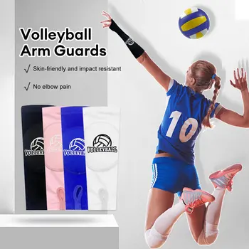 1 Чифт волейбол ръкави за ръце, ръкави за защита на ръцете със защитна подложка, Дишаща топло за ръце, в подкрепа на китките, Спорт