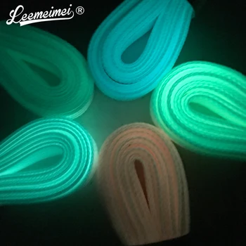 1 чифт спортни светещи връзки с дължина 100 см, светещи в тъмното флуоресцентни ремък, ремък за спортни обувки, светлоотразителни шнурове