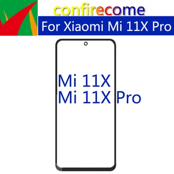 10 бр. \Партида За Xiaomi Mi 11X Панел Докосване на Екрана на Предната Външна Стъклена Леща Mi 11X Pro Предното LCD Стъкло С Подмяна на Лепило ЗЗД