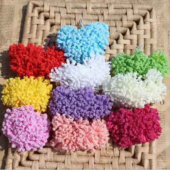 10 цвята декоративни пяна с изкуствени цветя тичинки
