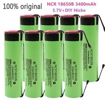 100% Оригинален NCR18650B 3400 mah батерия от 3.7 На Литиево-йонна батерия от 3.7 На 18650 3400 mah + DIY Nicke + Безплатна доставка