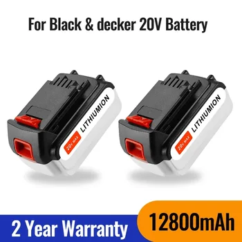 100% оригинална Литиево-йонна Батерия с капацитет от 20 До 12800 ма, Сменяеми батерии за електрически инструменти BLACK & DECKER LB20 LBX20 LBXR20