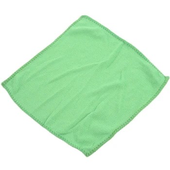 10шт Практичните меки нови кърпи за автомивка, парцали за автоматично обяснения, зелена Микрофибър, Зелена
