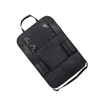 2 бр. Многофункционална чанта за съхранение в колата, чантата на задната седалка, органайзер от плат Оксфорд, чанта за задна седалка на превозното средство (черна)