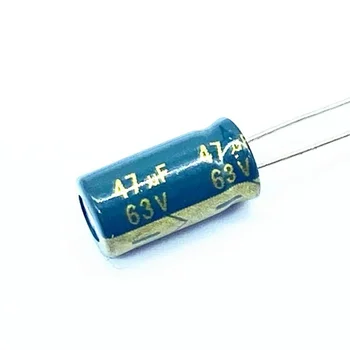 20 бр/лот 63V 47UF алуминиеви електролитни кондензатори с размери 6*12 47UF 20%