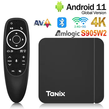 2023 Нов Tanix W2 Android 11 Smart TV box Amlogic S905W2 2 GB 16 GB 2,4 Г/5 Г Двойна Wifi AV1 БТ телеприставка мултимедиен плейър PK Tanix TX3