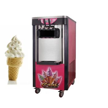 2023 Нова автоматична вендинг машина за продажба на мек сладолед от неръждаема стомана с цветни бонбони