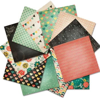 24 Листа Хартия за бродерия Love Heart Подложки за рязане на щанци Художествени достойнства Оригами, Изработване на картички за scrapbooking