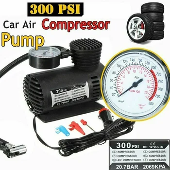 300PSI 12V Mini Electric Car Air Pumps Air Compressor Portable Tire Inflator For Car Bike F-Best компресор авто 에어펌프