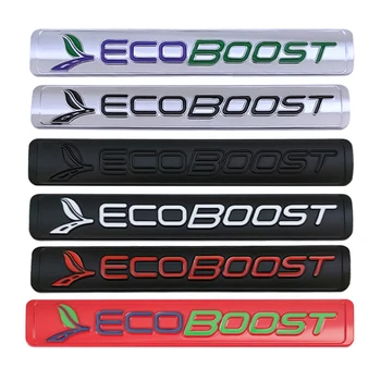 3d Метален Лого EcoBoost Емблемата на Колата На Крилото На Багажника Икона За Ford Fiesta Focus Mustang 2 3 Fusion Mondeo EcoBoost Стикер Аксесоари