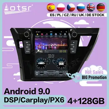 4 + 128 Г Tesa-Екран, Мултимедиен Стерео Android Плейър За Toyota Corolla 2014 2015 2016 GPS Навигация Радио Видео Авто Главното Устройство