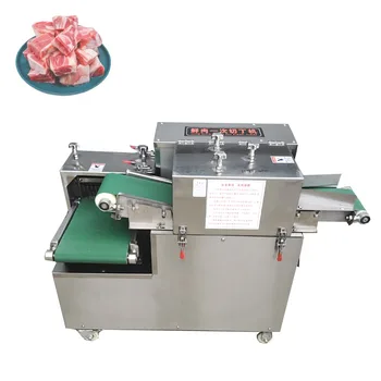 500-800 кг/Ч Индустриална машина за рязане на прясно месо, пиле, нарязване на кубчета говеждо месо, свинско месо, нарязване на кубчета и ивици