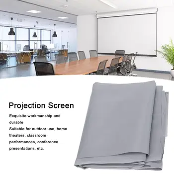 60 Преносим екран за външния проектор - сгъваем дисплей със защита от подсветка за домашно кино и конференции