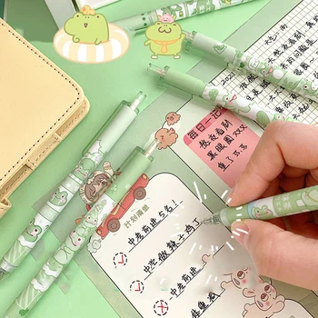 6шт Японски канцеларски материали, сладки химикалки, училищни Корея канцелярская дръжка, Кавайная дръжка 0,5 мм