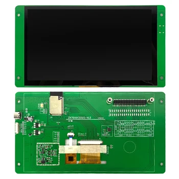 7-инчов Модул Емкостного Сензорен екран TN 800*480 с ESP32 S3 N16R8 Wifi BT 8MB PSRAM Сериен Дисплей UART IIC USB ZX7D00CE01S