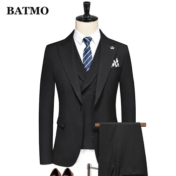 BATMO 2024 ново записване, пролетни ежедневни костюми с високо качество за мъже, мъжко сватбена рокля, големи размери на M-5XL A41