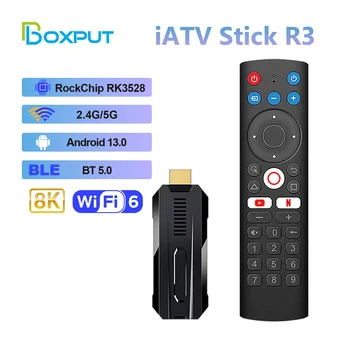BOXPUT iATV R3 TV Stick Android 13,0 RockChip RK3528 8K Преносим твбокс С Двойно WiFi BT5.0 Слот OTG TF С Скринкастингом 2G/16G