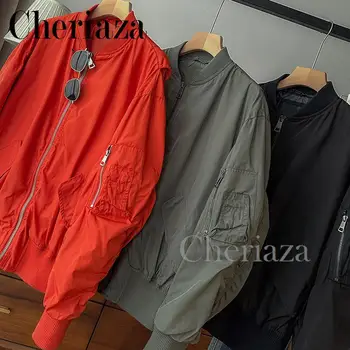 Cheriaza 2024, есен-зима, дамски Новата модерна бейзболна форма, с кръгло деколте и цип, без сако, дамско горно облекло