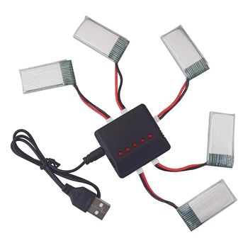 ESTD 5 в 1 с Li-Po батерии, 5x3,7 550 mah и USB-кабел за SYMA Q11 H99W