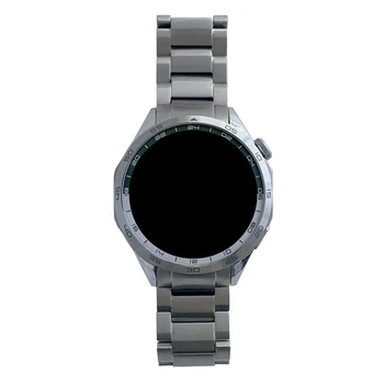 GORPIN за часа Watch GT4 титан каишка за часовник, без пропуски, каишка за часовник Huawei Watch GT4 46 мм, сребристо-сив