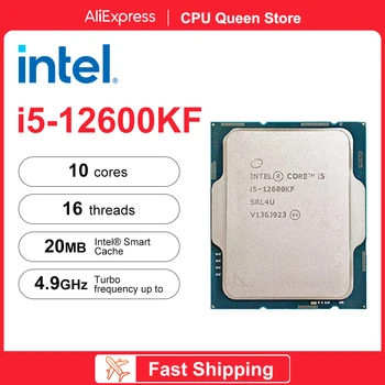 Intel Нов Core i5-12600KF i5 12600KF 3,7 Ghz 10-ядрени 16-стрийминг процесор на 10 Нм L3 = 20 M 125 W Игра процесор в LGA 1700 DDR4