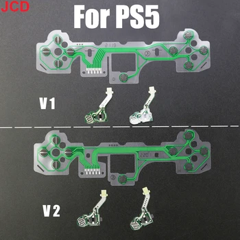 JCD 1бр за PS5 Бутон на лентата на Печатна платка за PS5 V1 V2 Подмяна на контролера на Проводими филм Гъвкав кабел клавиатура