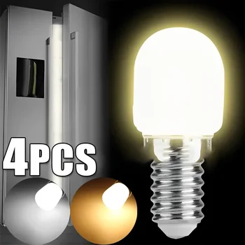 Led крушка E12 220V E14 Лампи за хладилник с винт Осветление в помещенията Энергосберегающая лампа за дисплея в гардероба, Висока яркост домашен интериор