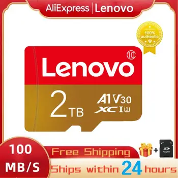 Lenovo 1TB, 2TB Class 10 Карта с Памет 512GB Micro TFSD Карта 256GB Високоскоростен TF Карта 128 GB TF / SD Флаш Карта Памет За Телефон-Дрона