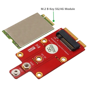M. 2 Ключ B към Адаптер Mini PCI-e NGFF M2 на Mini PCI Express PCIe за 3G модул 4G 5G Конвертор M2 в Mini Pcie Странично mPCIe Слотове
