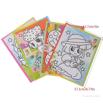 M17F Kids Rainbow Живопис Book Царапающие Хартиени Забавни Играчки