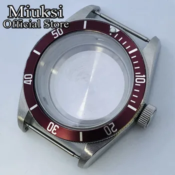 Miuksi 41 мм сребрист стерилна корпус сапфирен кристал е подходящ за NH35 NH36 ЕТА 2836 Miyota 8205 8215 821A механизъм Mingzhu DG2813 3804
