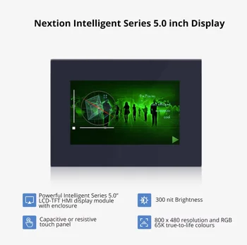 Nextion NX8048P050-011R-Y, Nx8048p050-011C-Y, 5-инчов HMI екран с корпус