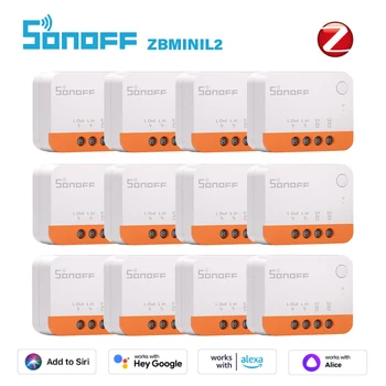 SONOFF ZBMINI L2 ZigBee Smart Switch Не се изисква Неутрален проводник Интелигентен Дом 2-лентов ключ Безжичен eWeLink Чрез Алекса Google Home