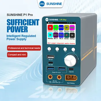 SUNSHINE P1 Pro Интелигентни електромера на стабилно напрежение, сжигающий батерия, точков, заваряване, контрол на качеството/PD, бързо зареждане, показване на формата на сигнала за изтегляне.