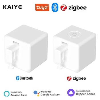 Sasha Zigbee, Bluetooth Fingerbot Plus Робот-Тласкач На Бутоните-Бот Smart Life App Control Нужда От Център За Работа С Алекса Google Home
