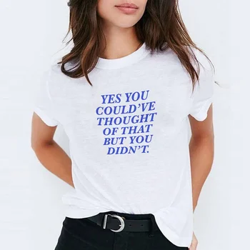 Skuggnas, Можете да мислите за тази тениска, графична тениска с надпис, Забавна графична тениска Tumblr, Женски фанелки