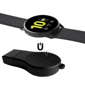 USB Samsung Зарядно устройство за часа Galaxy-Watch 46/42 мм, USB зареждане за Samsung - Active 2/1 за пътуване, директна доставка