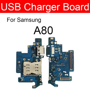 USB Конектор За Зареждане, Докинг Станция За Samsung Galaxy A80 SM-A805FD A805FD USB Зарядно Устройство, Порт на Съединителната Такса Резервни Части За Ремонт на