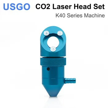 USGO K40 Серия CO2 Лазерна Корона Диаметър на Обектива 12/16/18 мм Фокусно Разстояние 50,8 мм Огледалото 20 мм за Лазерно Гравиране и Рязане Машина