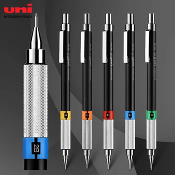 Uni Mechanical Професионален Молив автоматичен молив за рисуване Метален държач за писалка с нисък център на тежестта Инструменти за писане на художествени аксесоари