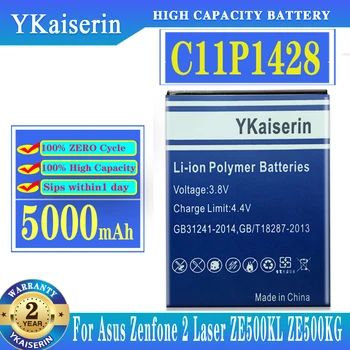 YKaiserin C11P1428 Батерия за Asus ZenFone 2 Laser ZenFone2 Laser ZE500KL ZE500KG Z00ED 5 