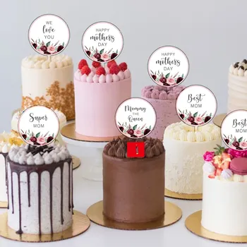 ins Topper за тортата за Деня на майката, цветен Акрил Topper за кексчета за Деня на майката, подарък за рожден Ден, за украса на десерти