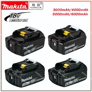 makita 18 3.0/5.0/6.0 Литиево-йонна батерия с капацитет 4,0 Ah за Makita BL1830 BL1815 BL1860 BL1840, Сменяеми батерии за електрически инструменти