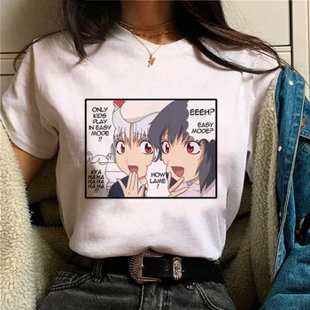 touhou top women manga Y2K забавна тениска за момичета дизайнер на дрехи от манга 2000-те години