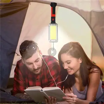 Аварийно фенерче Преносим Cob за нощуване на открито походный фенер Usb Акумулаторна батерия с работно фенер Cob Водоустойчив