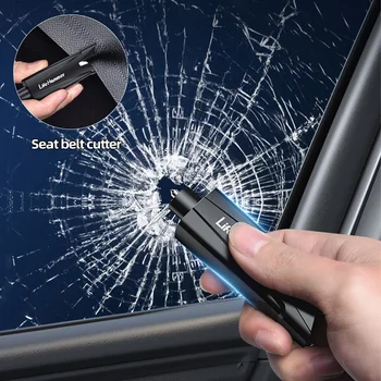 Авто чук безопасността на Автомобилния прозорец лифт Авариен чук, Нож за колан Авто инструмент Авариен чук от алуминиева сплав