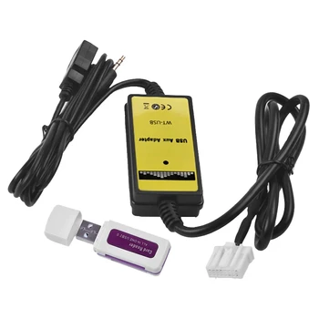 Автомобилен USB адаптер Аудиоинтерфейс SD MP3 AUX USB Кабел за данни, За да свържете CD-чейнджър на Mazda 3 6 Miata RX8 CX7