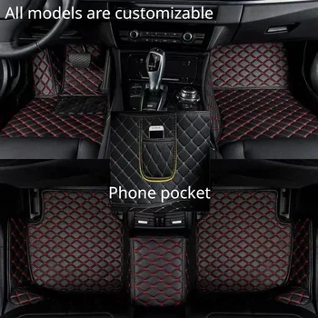 Автомобилни постелки по поръчка за Mercedes Benz SLC Class R172 2016-2022 години на освобождаването, джобен подложка за телефон, аксесоари за интериора на колата