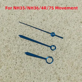 Аксесоари за часовници, Без светещи сини стрелки-насоки за механизъм NH35/NH36/ 4R/7S с 3 барабани, игли, стрелки, модифицирани детайли